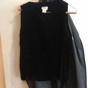 Black velvet tank